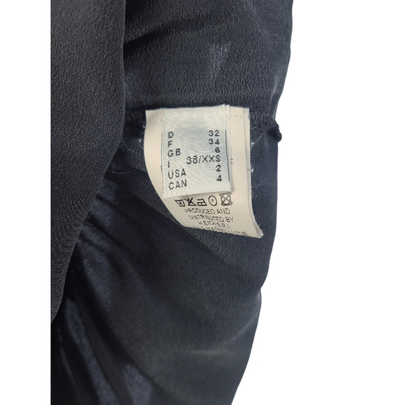 Ottod'Ame Silk Peplum Long Sleeve Blouse US Size 2 - Picture 4 of 6